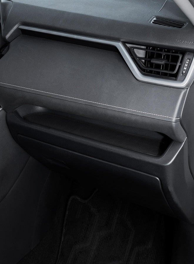 TOPINSTALL Several Colors Liners Compatible with 2019-2025 Toyota RAV4 and 2021-2025 RAV4 Prime, Anti Dust Cup Holder Insert, Premium Center Console Rubber Mat, Door Pocket Pad- 16PCS (Black Trim) - Image 4